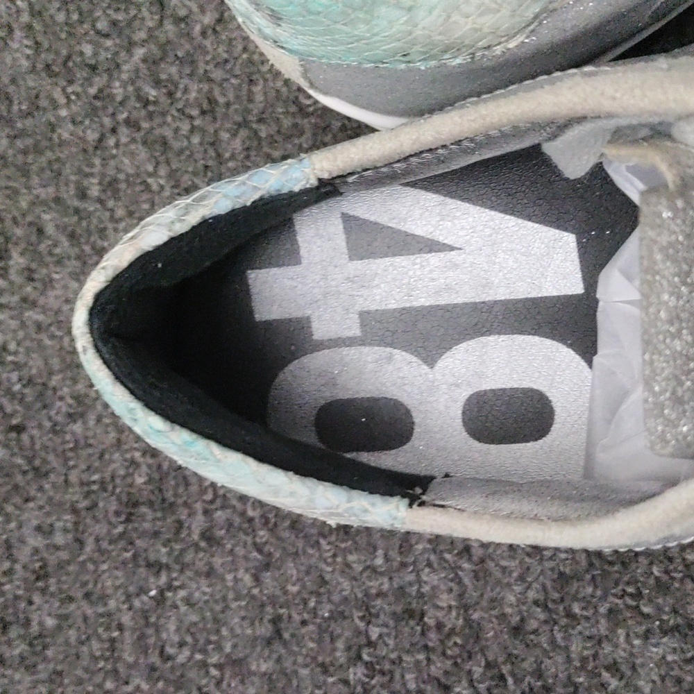 P448 Johnny Glitter Ice /Python Low Cut Sneakers - image 3